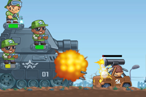 《保卫坦克大作战无敌版》游戏画面1