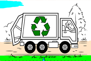 《垃圾车图画册》游戏画面1