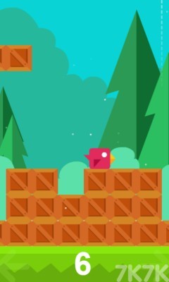 《小鸟在方块上跑步》游戏画面1