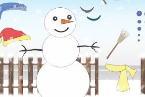 《冬季雪人换装》游戏画面1