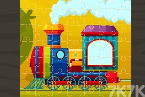 《小火车拼图》游戏画面2