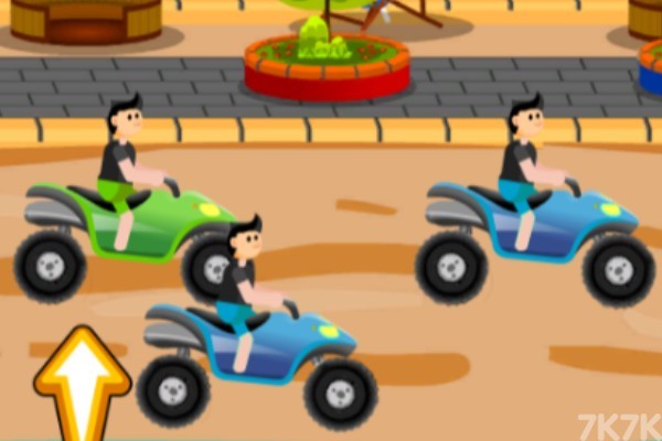 《沙滩车障碍赛》游戏画面1