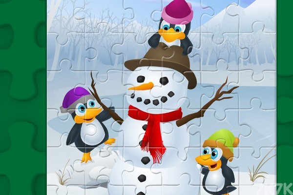 《新年企鹅拼图》游戏画面2