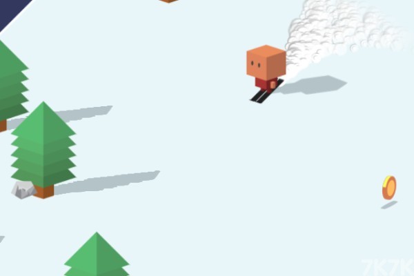 《方块人滑雪》游戏画面3