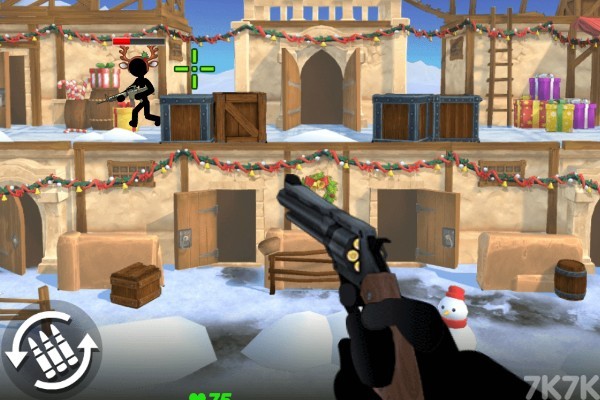 《火柴人圣诞射击》游戏画面1
