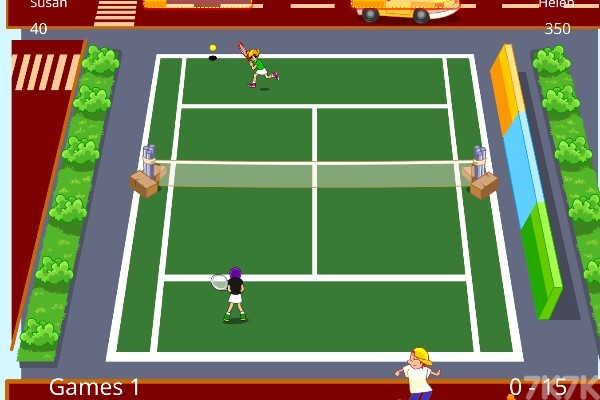 《双人网球高手H5》游戏画面3
